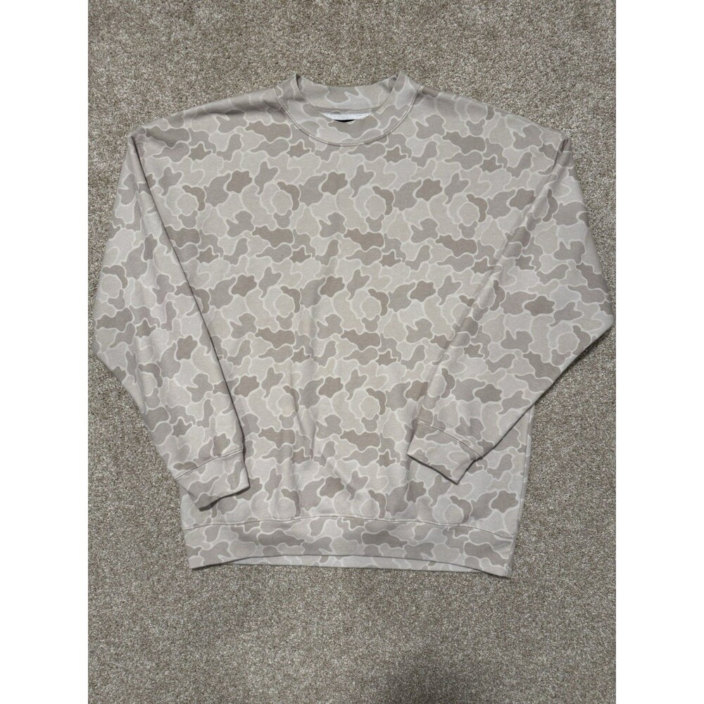 State of Mine Men's Long Sleeve Pullover Camo Crew Fleece Sweatshirt L